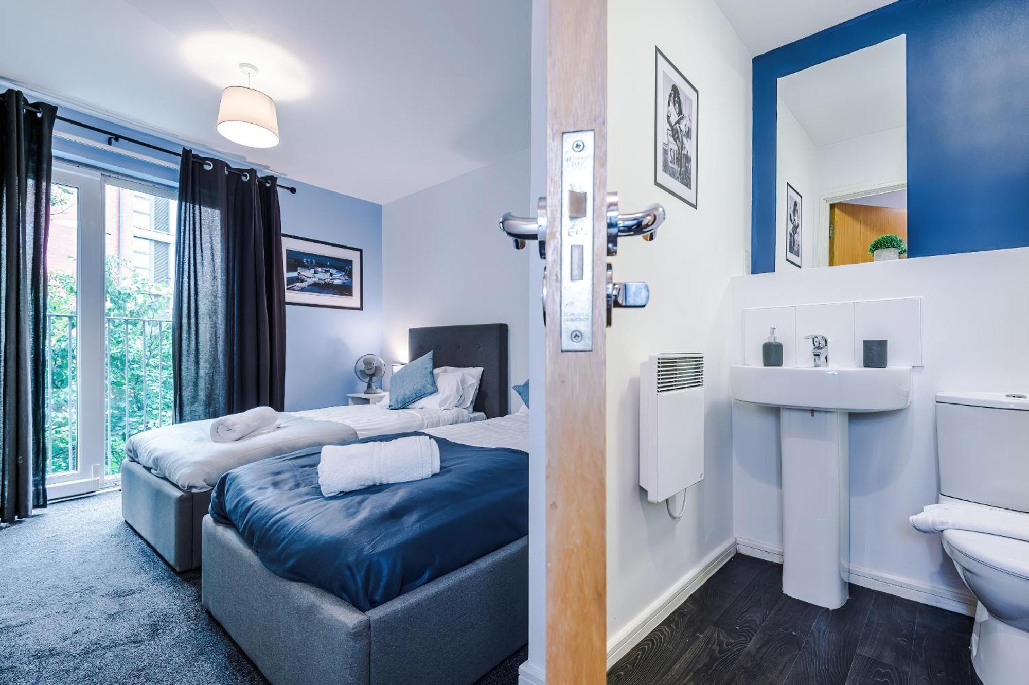 2 Bed Apartment With Balcony Private Parking Near Etihad Stadium, Coop Live Manchester Exterior foto